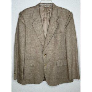 Vintage Linen Silk Blazer Mens 42 Cambridge Classics Mervyns Jacket Sport Coat